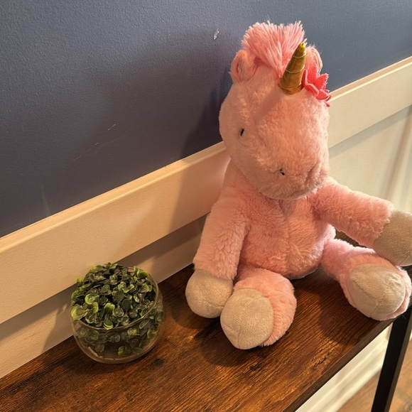 Animal Adventure Pink Unicorn - 13" Plush Stuffed Animal Gold Horn 2021 - Picture 2 of 7